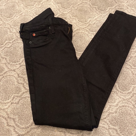 Hudson black denim skinny jeans. Size 28 - Picture 3 of 3